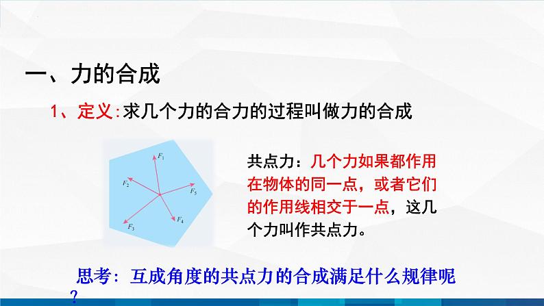 中职物理 高教版 机械建筑类 同步备课 第三节 力的合成与分解 精品课件05