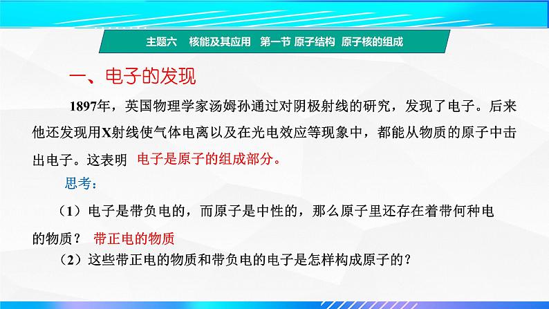 第一节+原子结构  原子核的组成（教学课件）-【中职专用】高中物理（高教版通用类）05