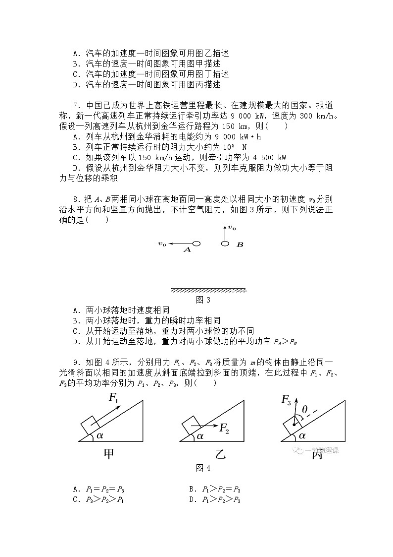 第一节 功 功率（原卷版）第3页