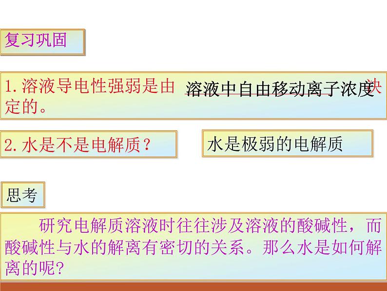 人教版（中职）化学通用类 6.2 水的解离和溶液的酸碱性 课件第2页