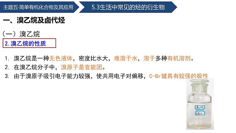 中职化学 高教版2021 农林牧渔类 同步课堂 主题五 第三节 生活中常见的烃的衍生物（第1课时）（课件）第8页