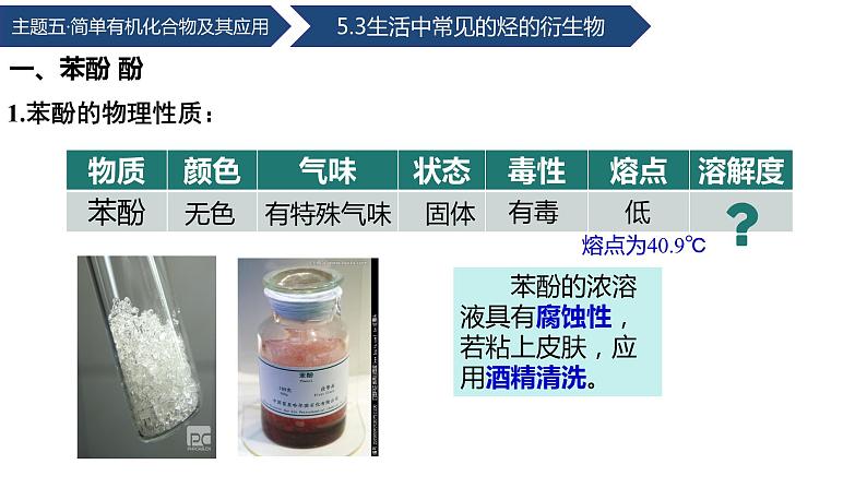 中职化学 高教版2021 农林牧渔类 同步课堂 主题五 第三节 生活中常见的烃的衍生物（第2课时）（课件）第8页