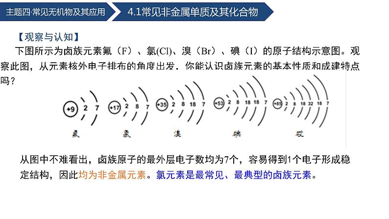 中职化学 高教版2021 农林牧渔类 同步课堂 主题四 第一节  常见非金属单质及其化合物（第1课时）（课件）第6页