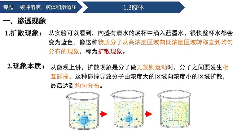 中职化学 高教版2021 农林牧渔类 同步课堂 专题一 第三节 渗透现象和渗透压（课件）第6页