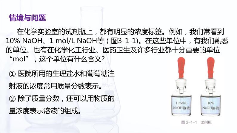 3.1 溶液组成的表示方法（课件）【中职专用】高中化学（高教版2021医药卫生类）第3页