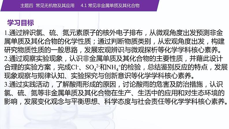 【中职专用】高中化学（高教版2021医药卫生类）4.1 常见非金属单质及其化合物 课件+同步练习含解析卷02