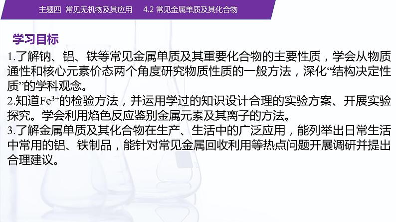 【中职专用】高中化学（高教版2021医药卫生类）4.2 常见金属单质及其化合物 课件+同步练习含解析卷02