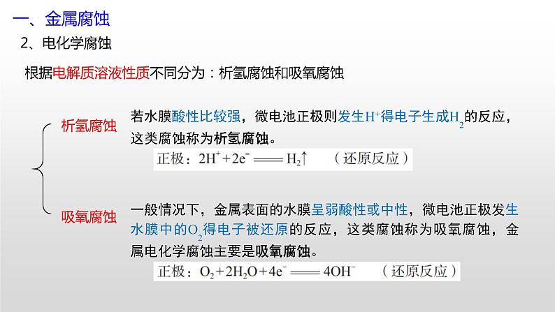 专题一 第四节 金属的腐蚀与防护【中职专用】高中化学（高教版2021加工制造类） 课件+同步练习含解析卷08