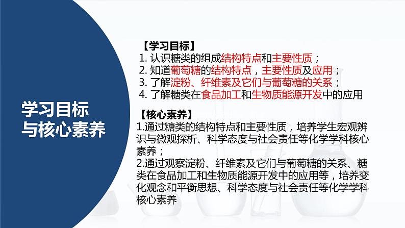 主题六 第一节 重要的食品加工原料——糖类【中职专用】高中化学（高教版2021加工制造类）  课件+同步练习含解析卷02
