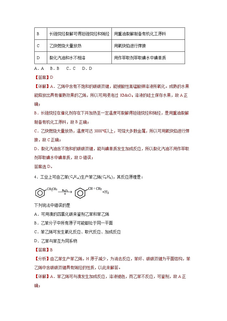 主题五 第二节 最基础的一类有机化合物——烃【中职专用】高中化学（高教版2021加工制造类）  课件+同步练习含解析卷02