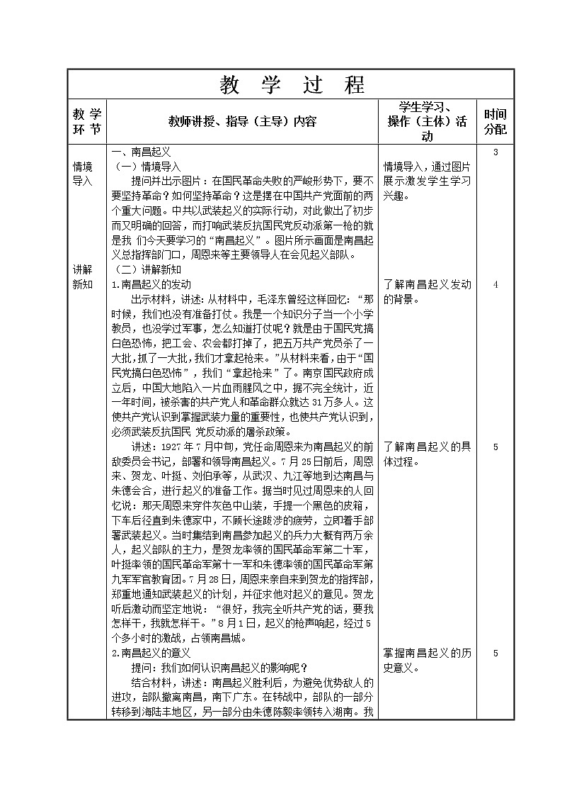 第18课 中国革命的新局面和新道路教学设计-高教版中职高一中国历史全一册第2页