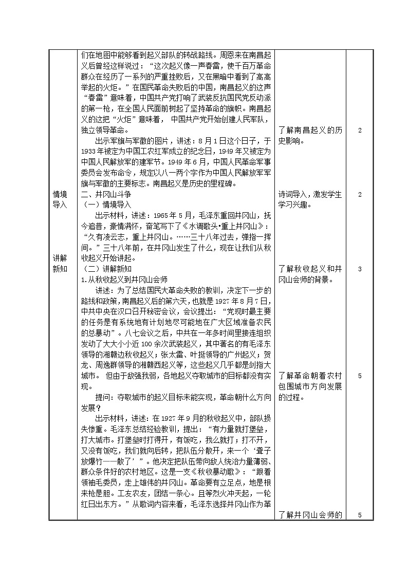 第18课 中国革命的新局面和新道路教学设计-高教版中职高一中国历史全一册第3页