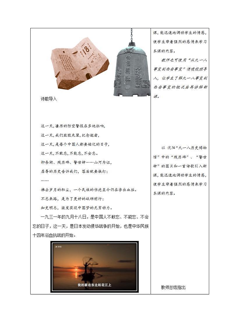 【2023部编高教版】中职历史 基础模块 中国历史 第二十二课 从局部抗战到全国抗战 （教案）第2页