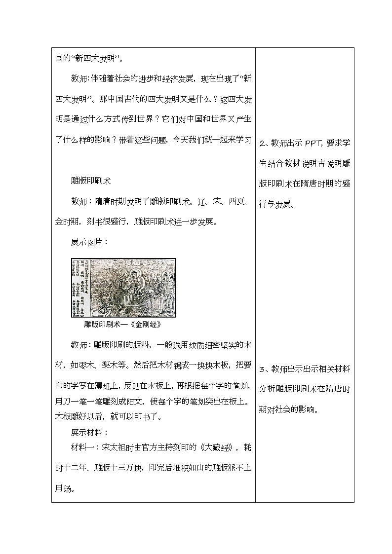 【2023部编高教版】中职历史 基础模块 中国历史 第十一课 宋元时期的经济、科技与文化 （教案）第2页