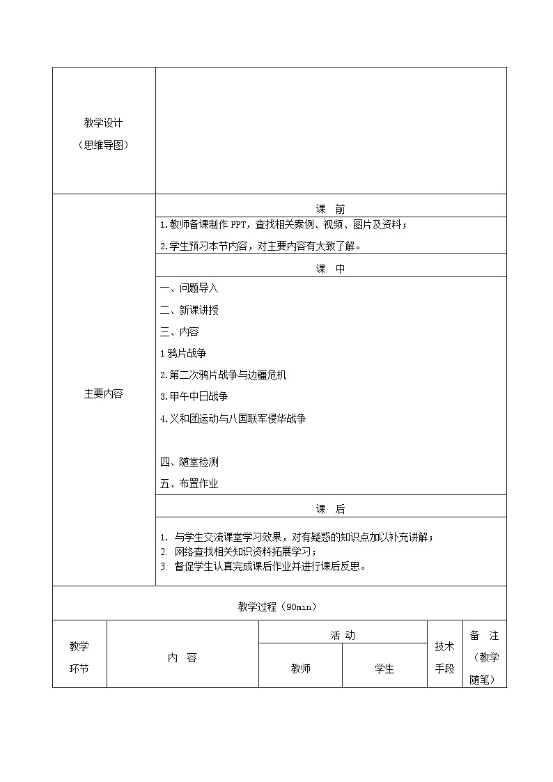 部编高教版2023 中职历史 第15课 《列强入侵与中国人民的反抗斗争》课件＋教案02