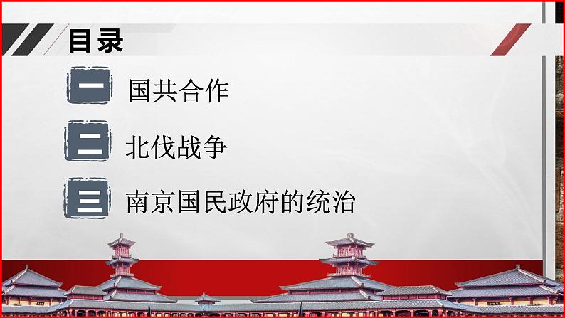 部编高教版2023 中职历史 第20课 《国民革命与南京国民政府的统治》课件＋教案02