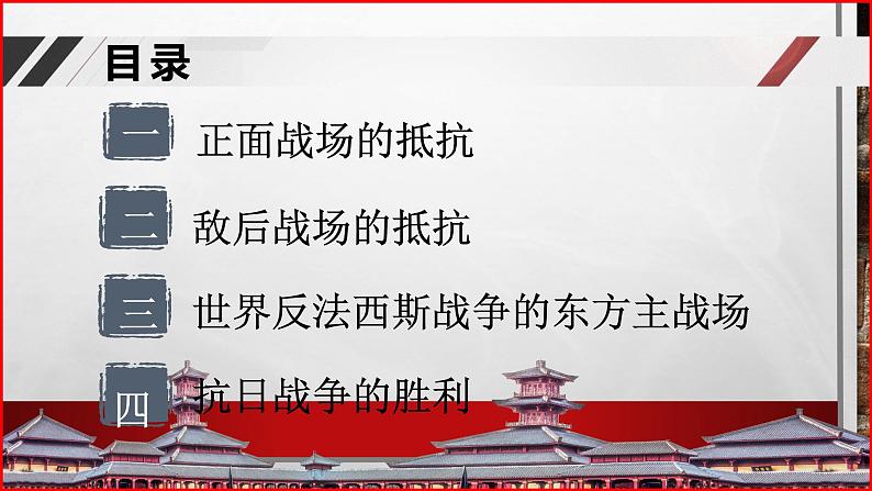 部编高教版2023 中职历史 第23课 《全民族抗战与抗日战争的胜利 》课件第2页