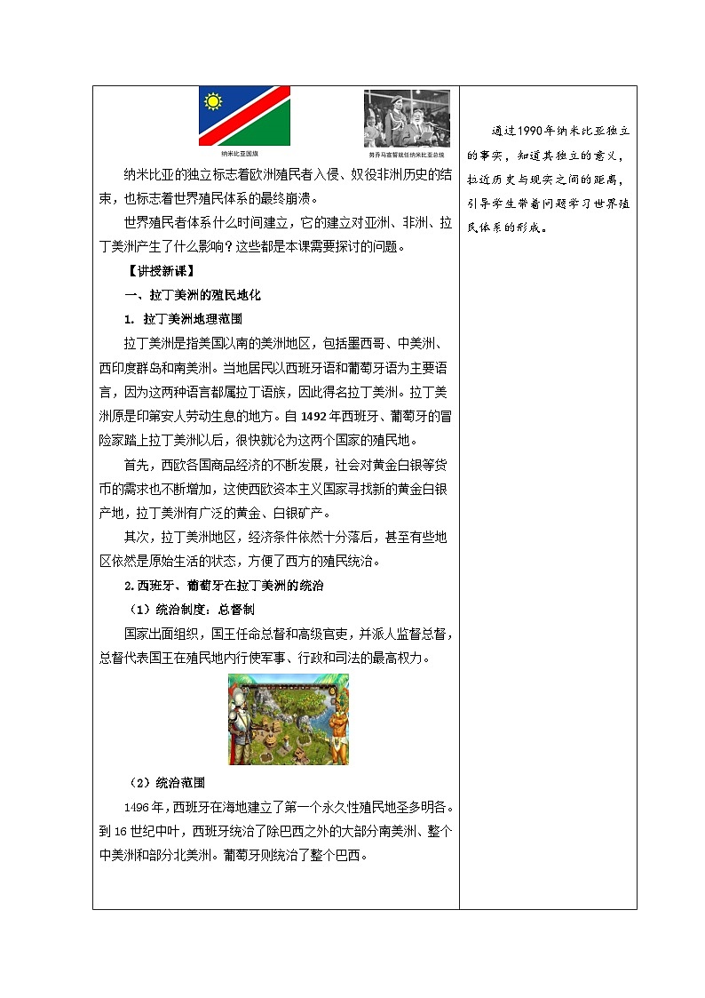 中职高教版（2023）世界历史全一册第13课 资本主义世界殖民体系的建立与亚非拉民族独立运动 教案02