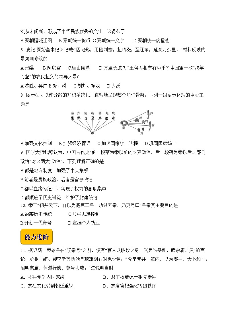 第3课 秦朝统一多民族封建国家的建立【中职专用】《中国历史》 （高教版2023基础模块）（课件+教案+同步练习含解析版）02