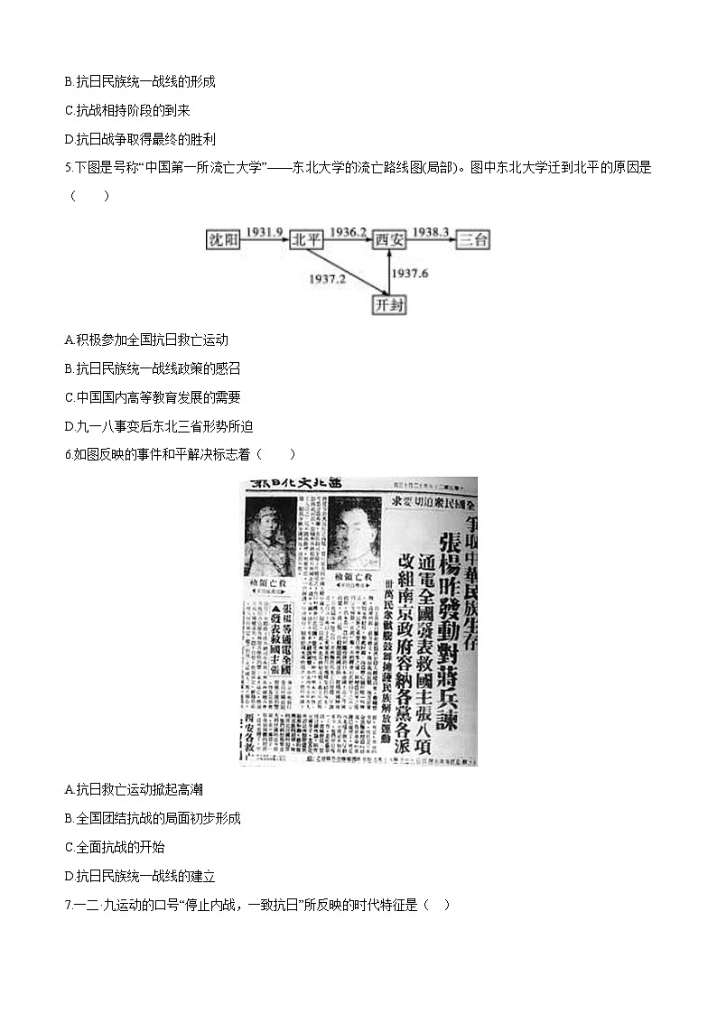 第22课 从局部抗战到全国抗战（教学课件）【中职专用】《中国历史》（高教版2023基础模块）02