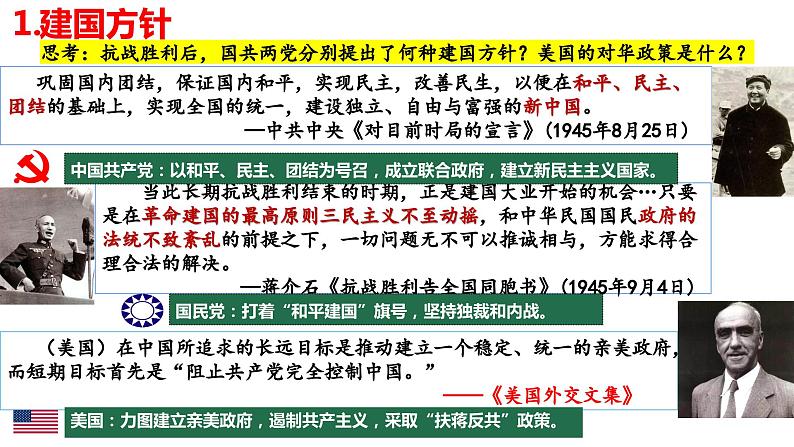 【2023部编高教版】中职历史 基础模块 中国历史 第24课 人民解放战争（课件+教案+同步练习含解析）06