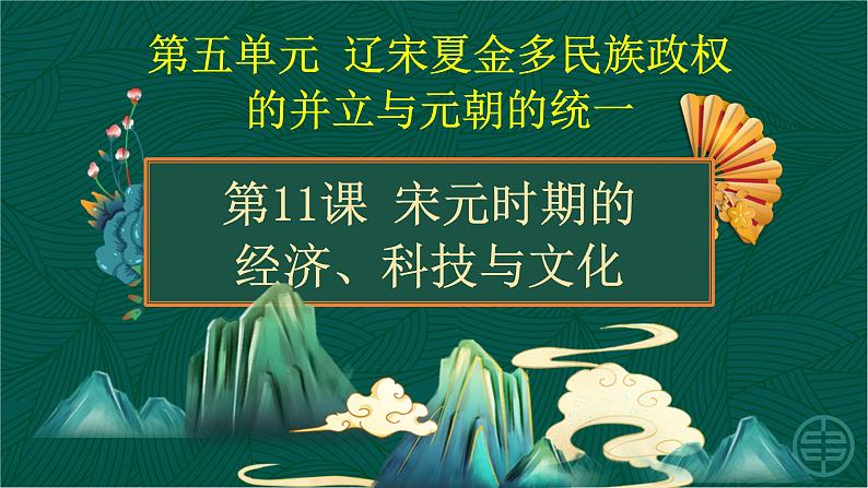 第11课+宋元时期的经济、科技与文化-【中职专用】《中国历史》以图证史教学课件（高教版2023•基础模块）第1页