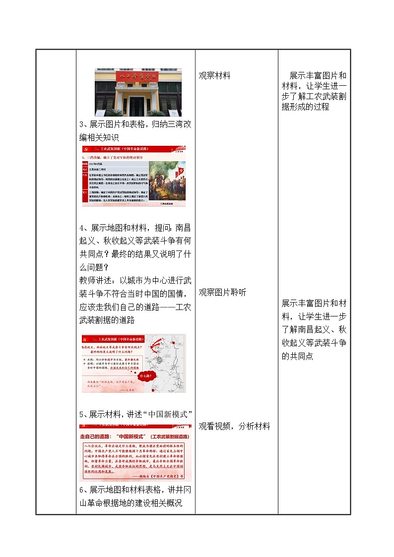 第21课 中国共产党开辟革命新道路（配套教案）-【中职专用】《中国历史》03