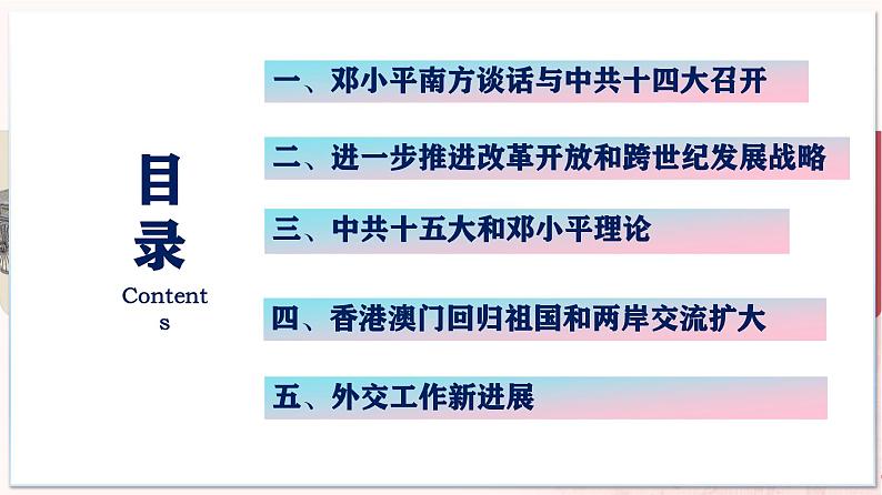 【部编高教版中职历史】中国历史  第28课 建立社会主义市场经济体制和中国特色社会主义全面推向21世纪 课件02