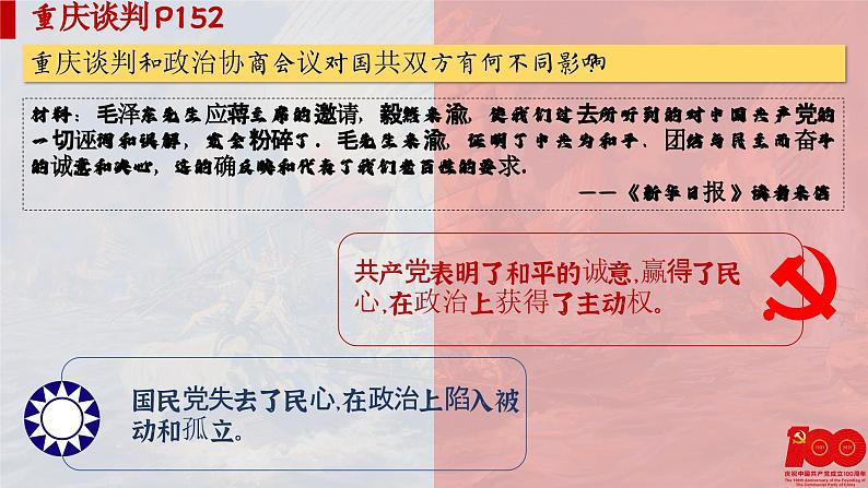 【特色课件】中职历史部编高教版2023中国历史第24课《人民解放战争》课件ppt第8页