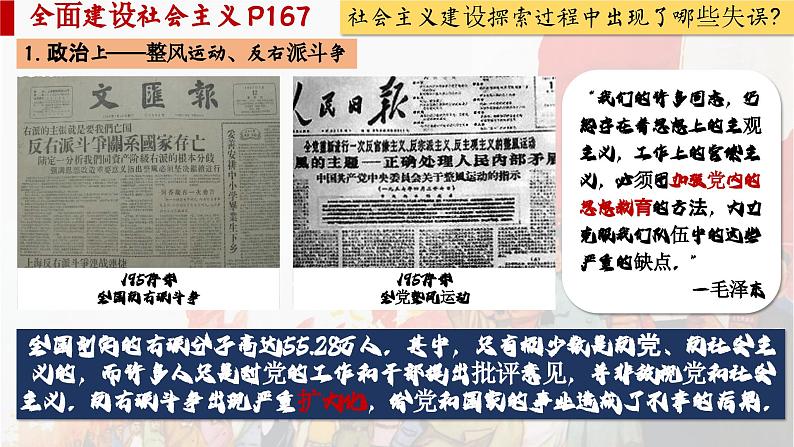 【特色课件】中职历史部编高教版2023中国历史第26课《社会主义建设在探索中曲折发展》课件ppt第4页