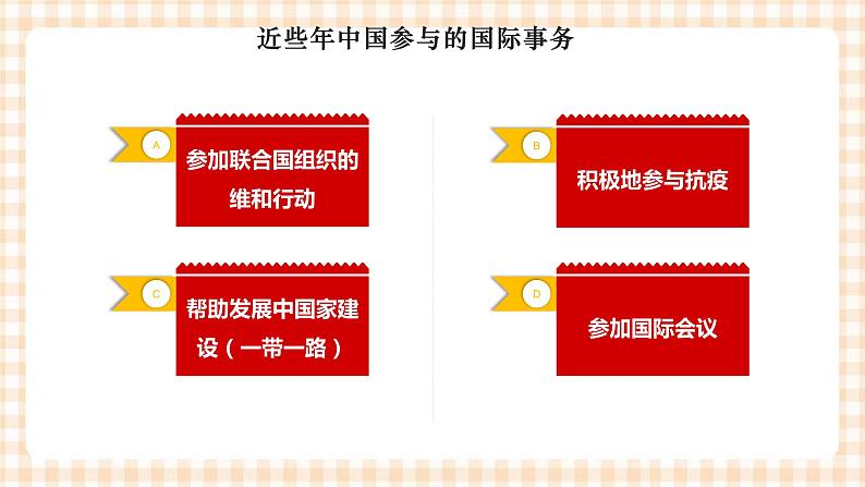 11.1中国在国际社会中的作用 课件- 中职北师大版经济政治与社会04