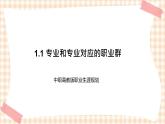 1.1 专业和专业对应的职业群 课件- 中职高教版职业生涯规划