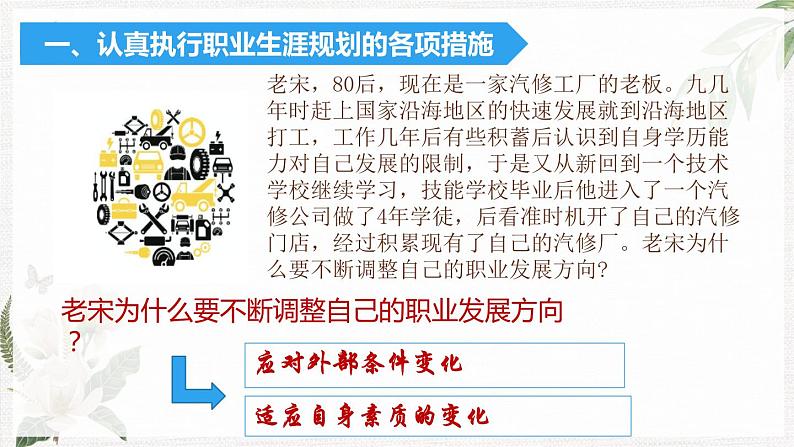 【高教版】政治职业生涯规划 5.2《调整规划，适应发展条件变化》课件05