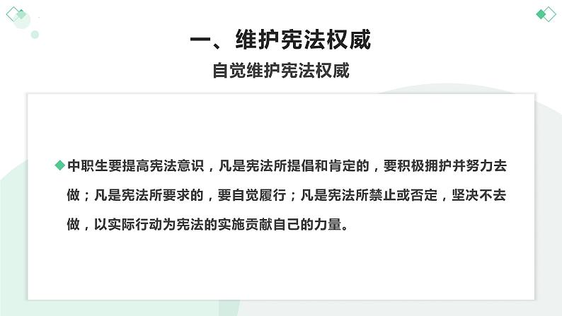 【中职专用】中职思想政治 高教版《职业道德与法律》 第七课  维护宪法权威，当好国家公民（教学课件）06