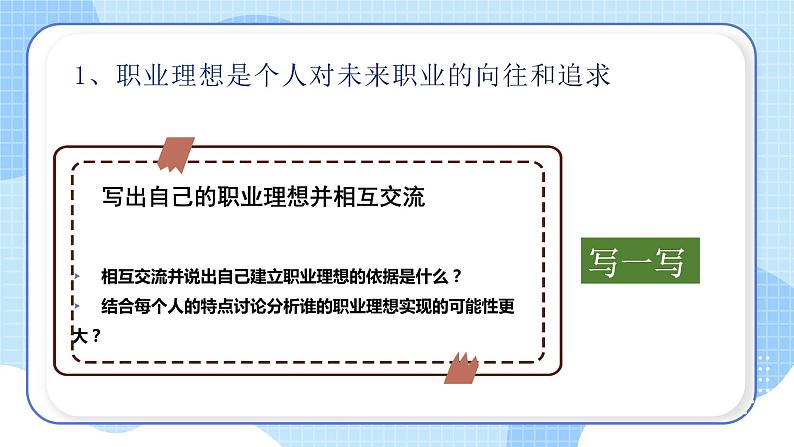 【中职专用】高中思想政治  （高教版·第五版）《职业生涯规划》 第二课+职业理想的作用（课件）06