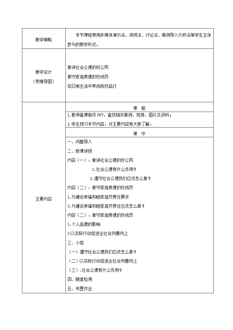 5_《职业道德与法治》 第二课让美德照亮幸福人生（教案）03