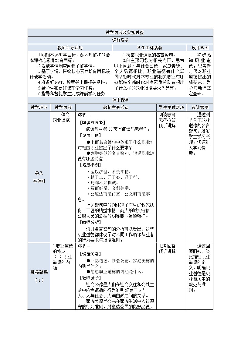 部编高教版2023 中职职业道德与法治第3课第1课时《新时代呼唤高素质劳动者》教案02