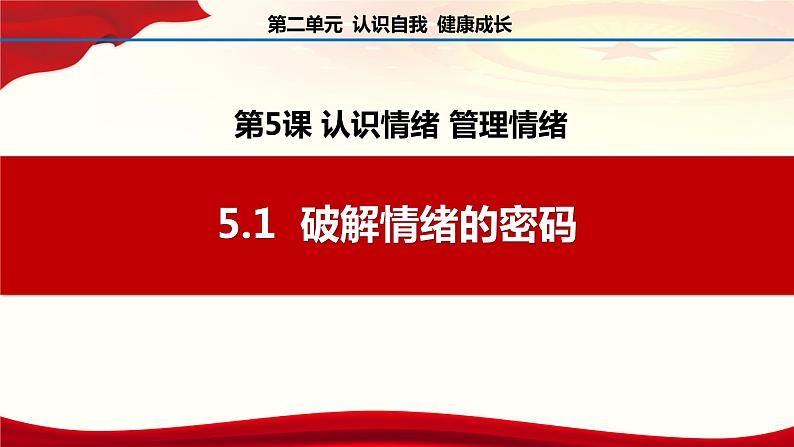 5.1破解情绪的密码（课件＋视频）-【中职名师课堂】高一思想政治《心理健康与职业生涯》同步备课示范课件＋作业（高教版2023·基础模块）01