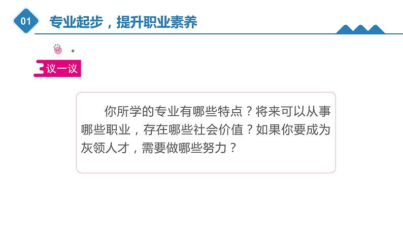 3.1专业起步，提升职业素养（课件）-《心理健康与职业生涯》同步教学（江苏大学出版社）04