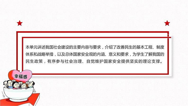 【单元导读课件】中职思想政治 中国特色社会主义 第五单元 中国特色社会主义社会建设 单元导读课件04