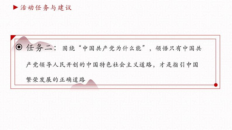 【同步课件】中职思想政治 中国特色社会主义 第一单元 中国特色社会主义的开创、坚持、捍卫、发展 学以致用课件07