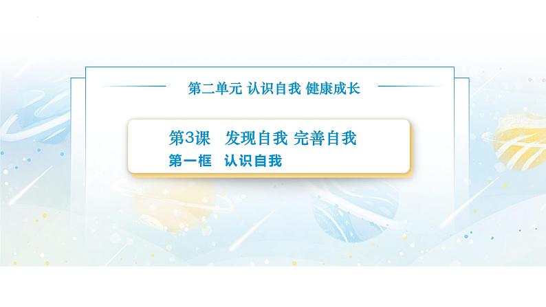 【中职专用】思想政治《心理健康与职业生涯》（高教版2023）3.1 认识自我（教学课件）第1页