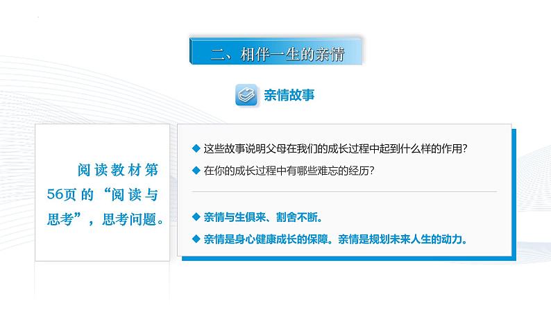 【中职专用】思想政治《心理健康与职业生涯》（高教版2023）7.1 浓浓亲情，相伴一生（教学课件）第3页