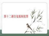 部編高教版2023職業(yè)道德與法治第十二課自覺(jué)抵制犯罪課件