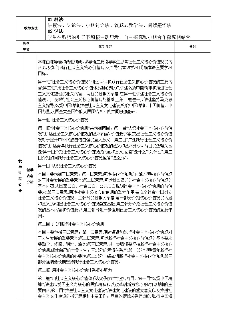 第11课+以社会主义核心价值观引领文化建设+教案-2025-2026学年中职高教版（2023）中国特色社会主义1第2页