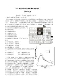 2022合肥六中高三上学期开学考试地理试题PDF版含答案