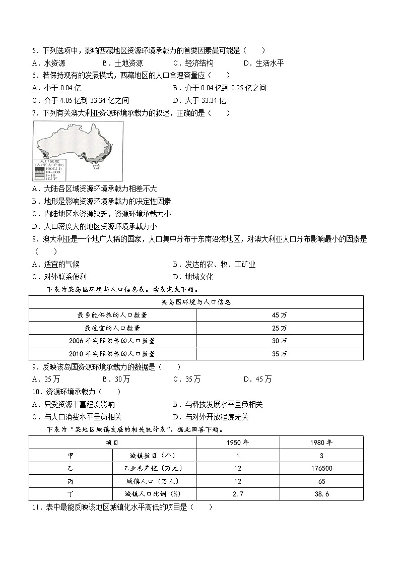 山东省临沂市莒南县第一中学2021-2022学年高二上学期开学考试地理试题无答案第2页