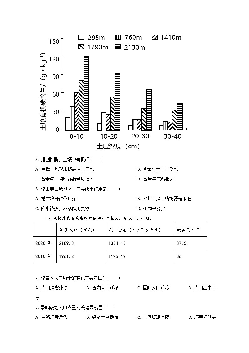 2023沧州沧县风化店中学高二上学期开学考试地理试题含答案03
