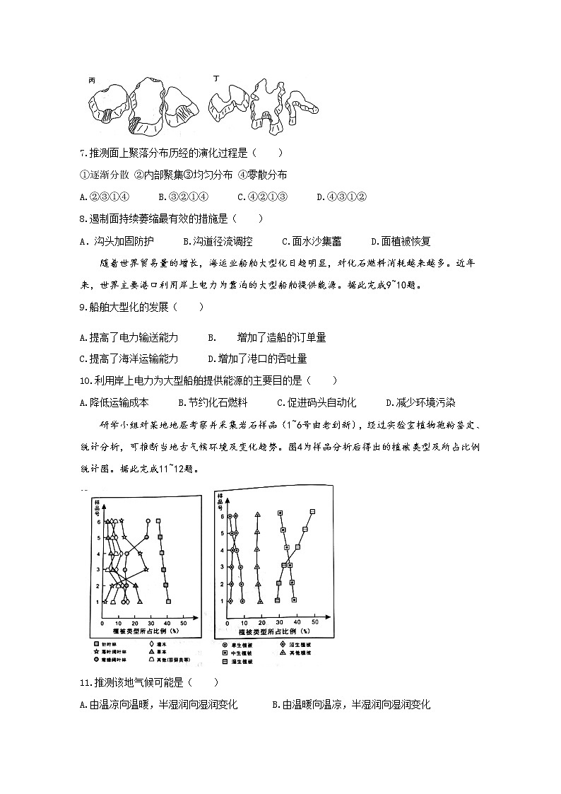 20211月辽宁省普通高等学校招生考试适应性测试地理无答案第3页