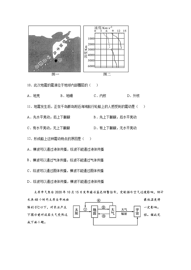 2021成都外国语学校高一下学期开学考试地理试题含答案第3页
